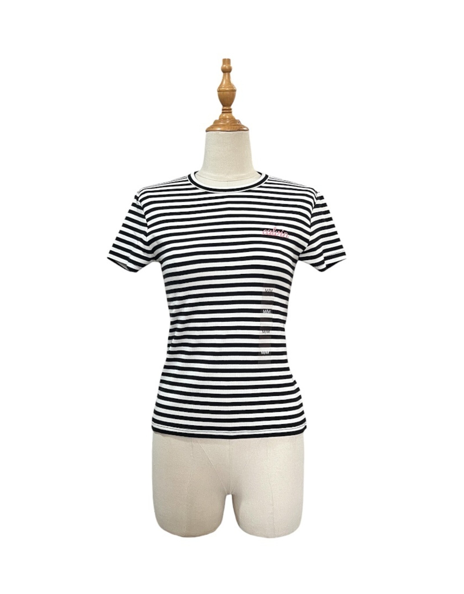 Calvin Klein Calvin Klein T-Shirt Striped Contour Rib Logo