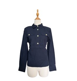 Tommy Hilfiger Tommy Hilfiger Long Sleeved Polo Shirt Gold Button