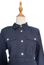 Tommy Hilfiger Tommy Hilfiger Long Sleeved Polo Shirt Gold Button