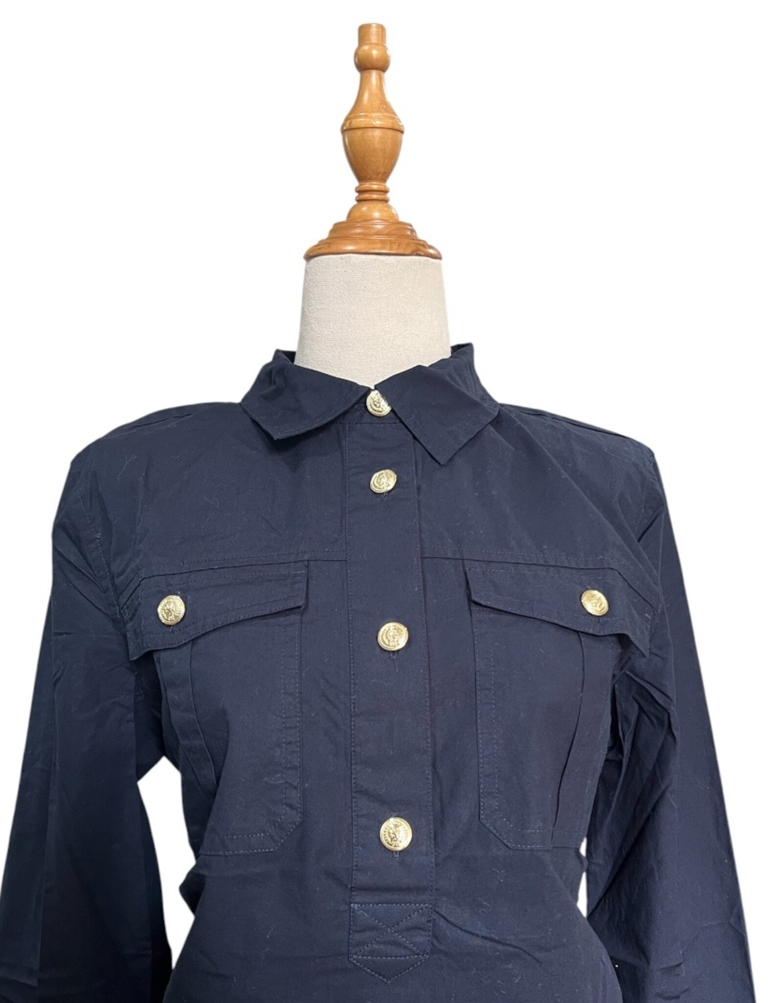Tommy Hilfiger Tommy Hilfiger Long Sleeved Polo Shirt Gold Button
