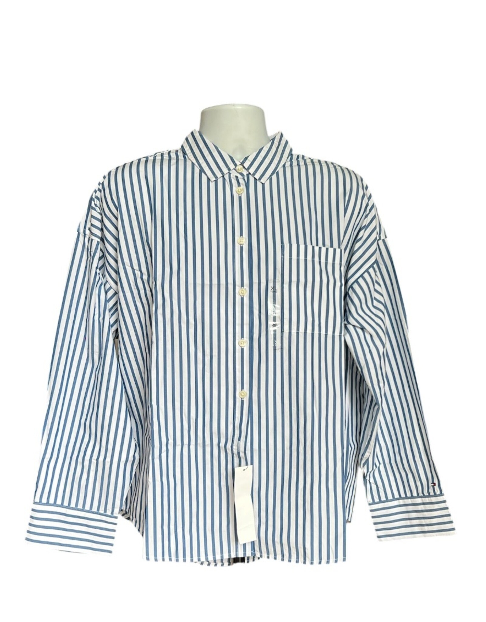 Tommy Hilfiger Tommy Hilfiger Long Sleeved Polo Shirt Relaxed Poplin