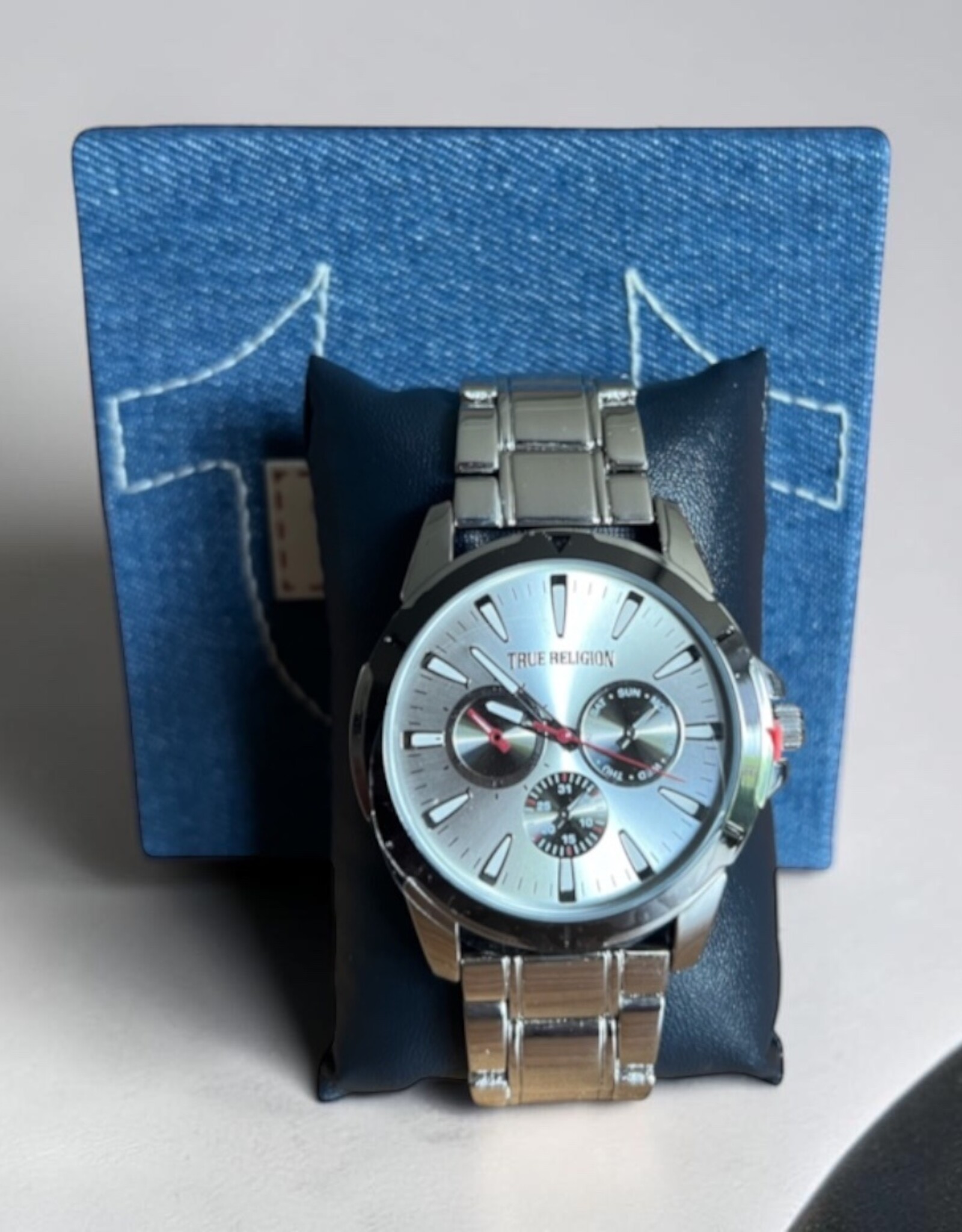 True Religion True Religion Watch Silver Tone Chronograph