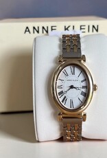 Anne Klein Anne Klein Watch Oblong Dial Roman Numerals Two Tone