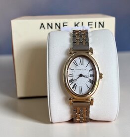 Anne Klein Anne Klein Watch Oblong Dial Roman Numerals Two Tone