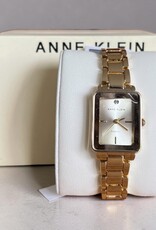 Anne Klein Anne Klein Watch Rectangular Champagne Dial Yellow Gold Tone