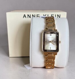 Anne Klein Anne Klein Watch Rectangular Champagne Dial Yellow Gold Tone