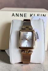 Anne Klein Anne Klein Watch Rectangular Champagne Dial Bangle Bracelet