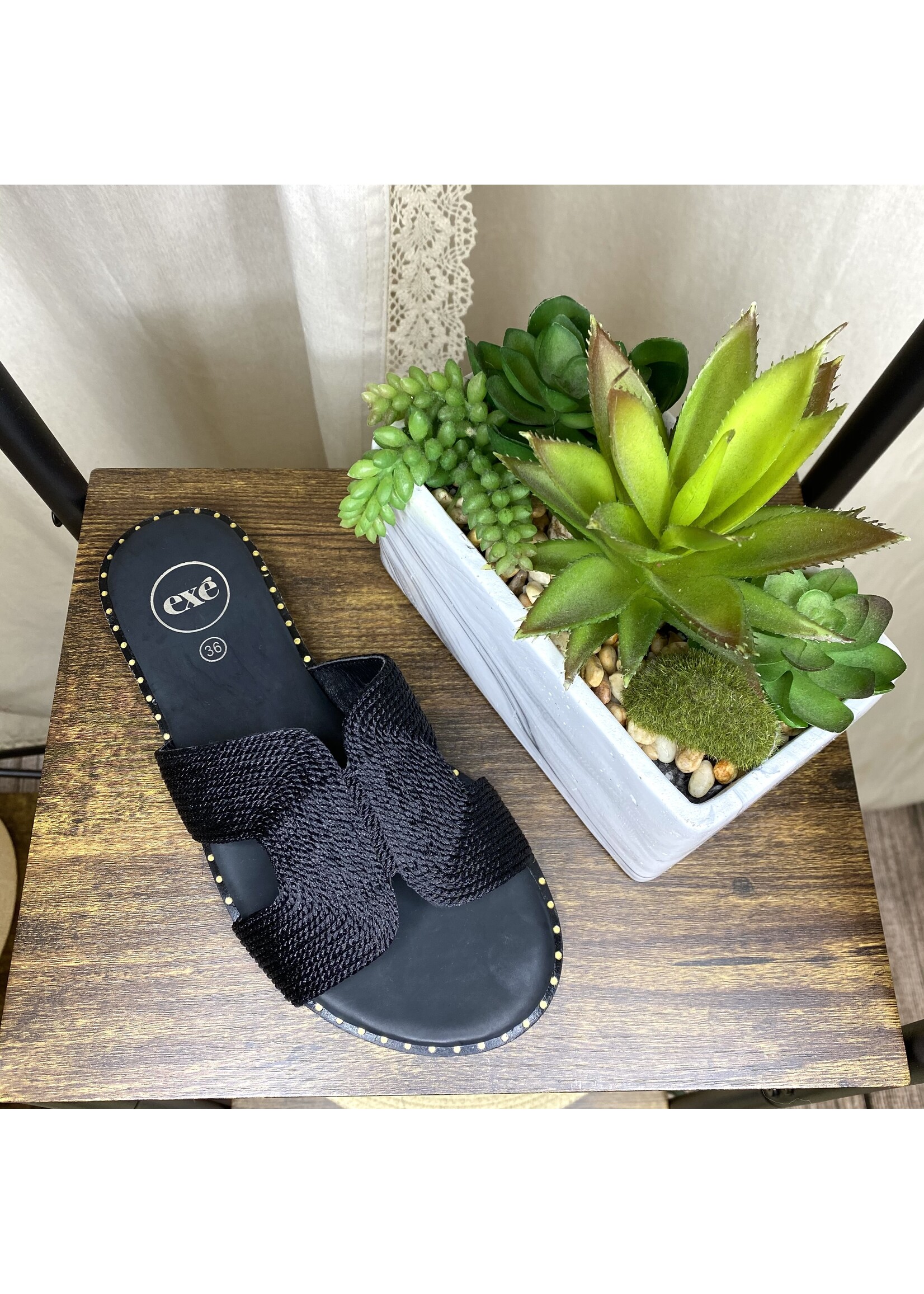 Paint It Black Sandals