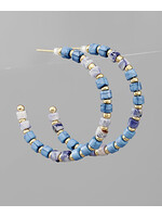 Color Bead Hoops