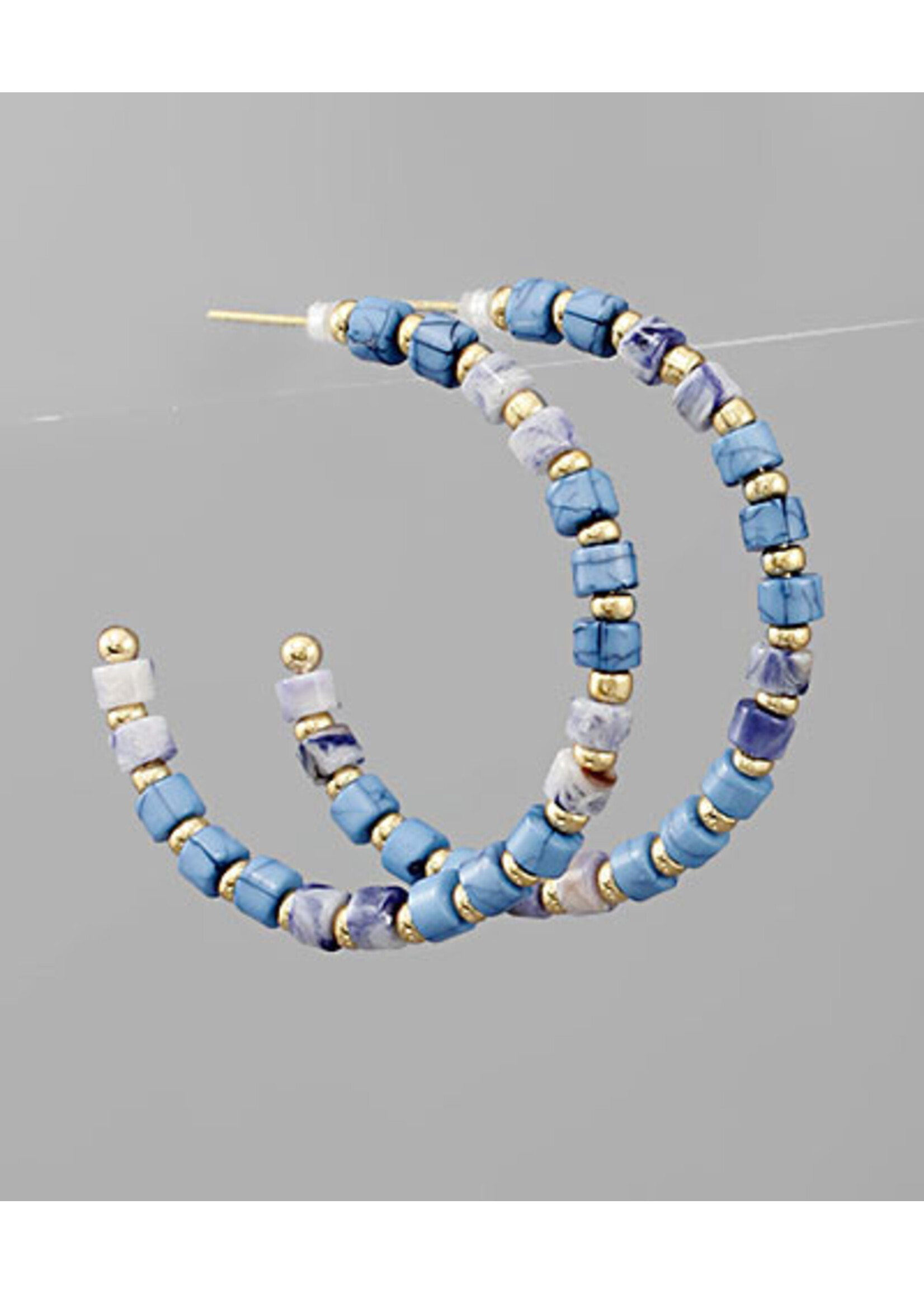 Color Bead Hoops