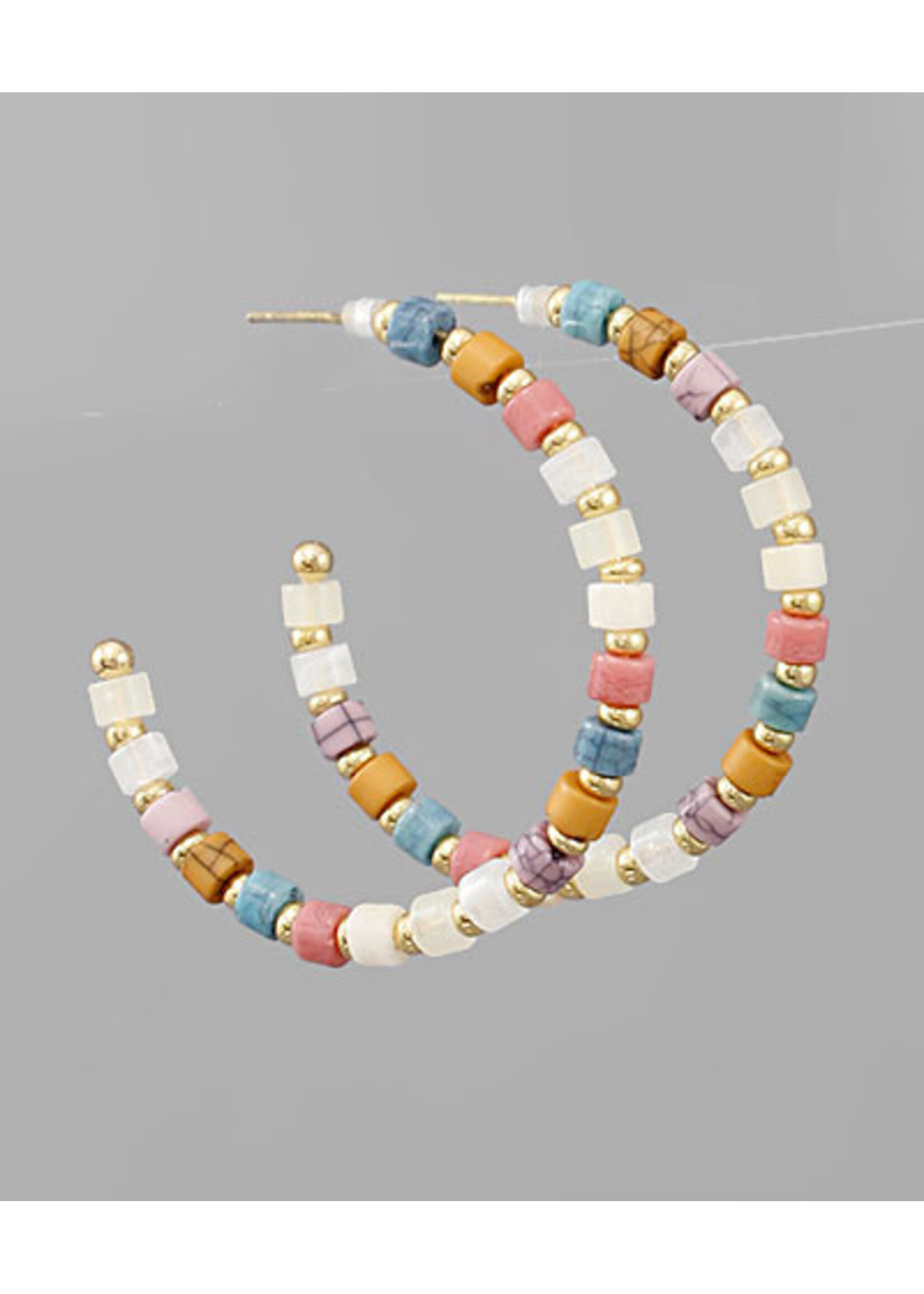 Color Bead Hoops