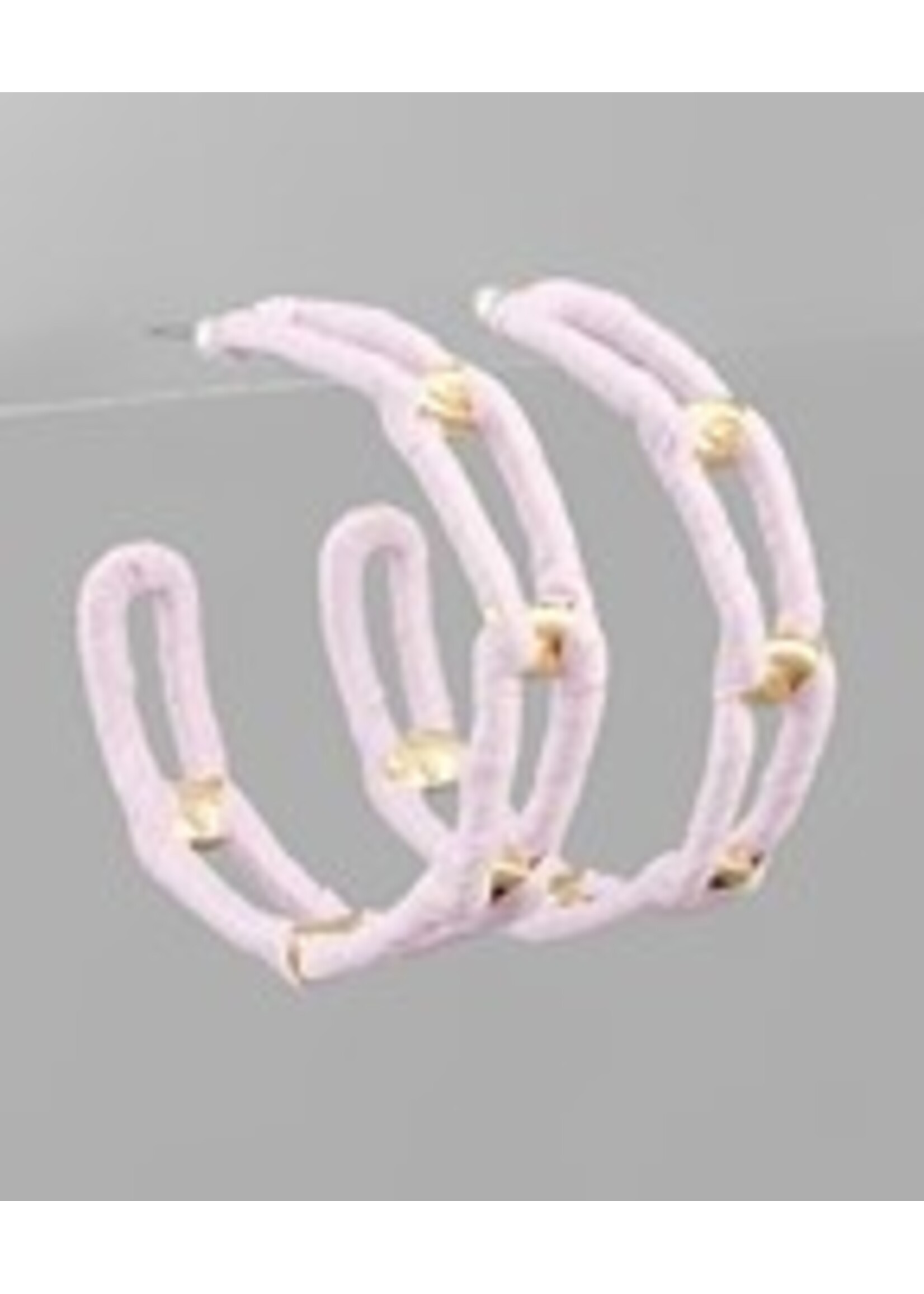 Raffia Wrapped DBL Hoop