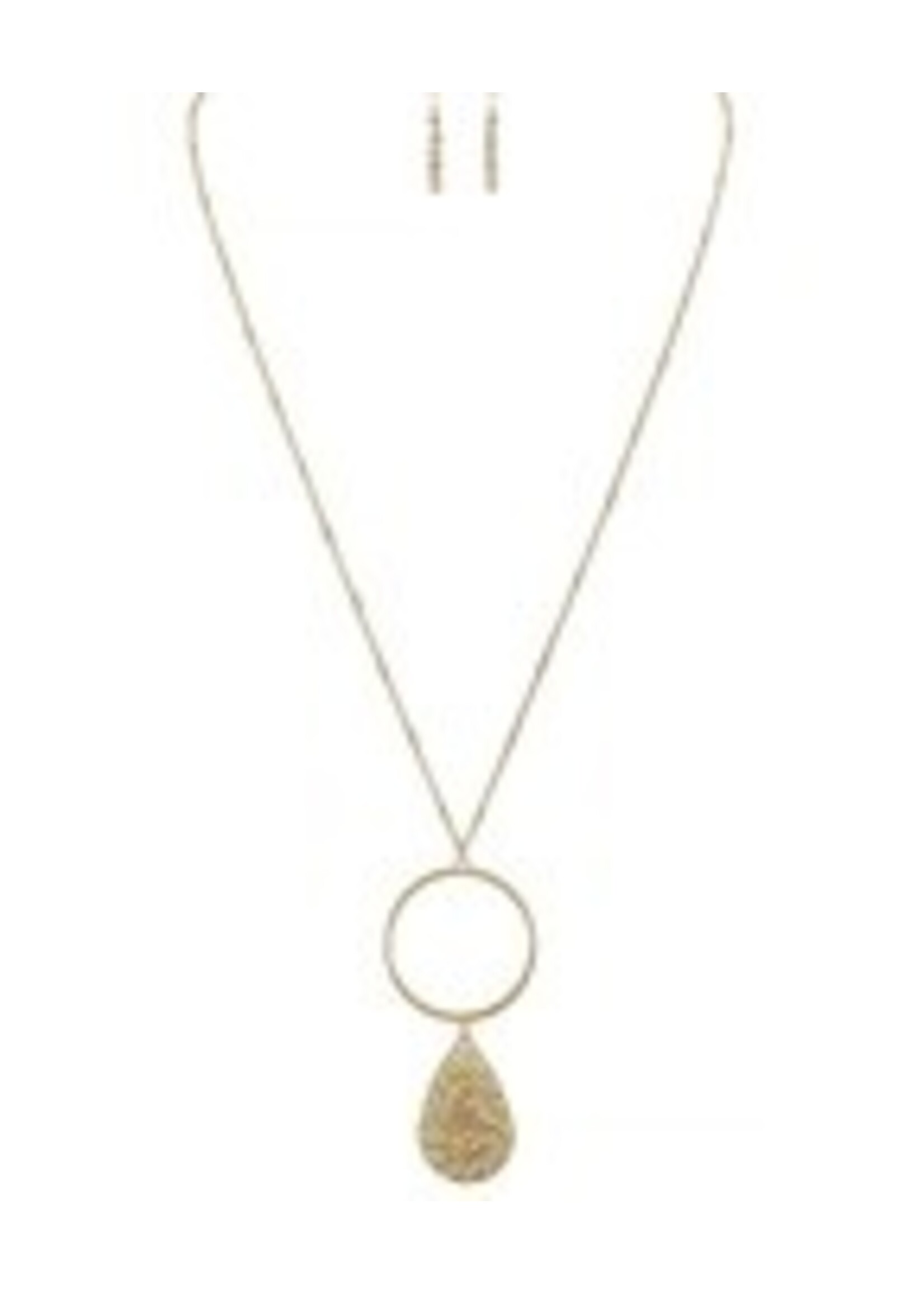 Beaded Teardrop & Circle NL