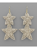 2 Star Bead Earrings