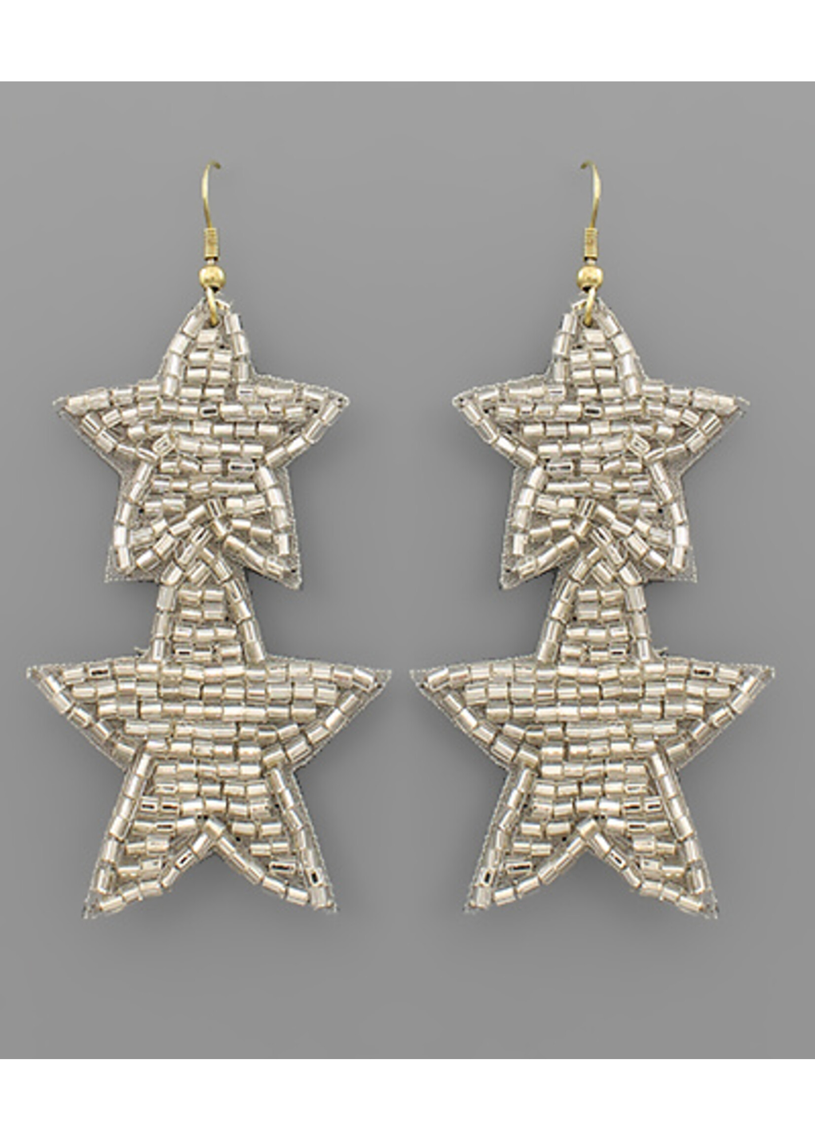 2 Star Bead Earrings