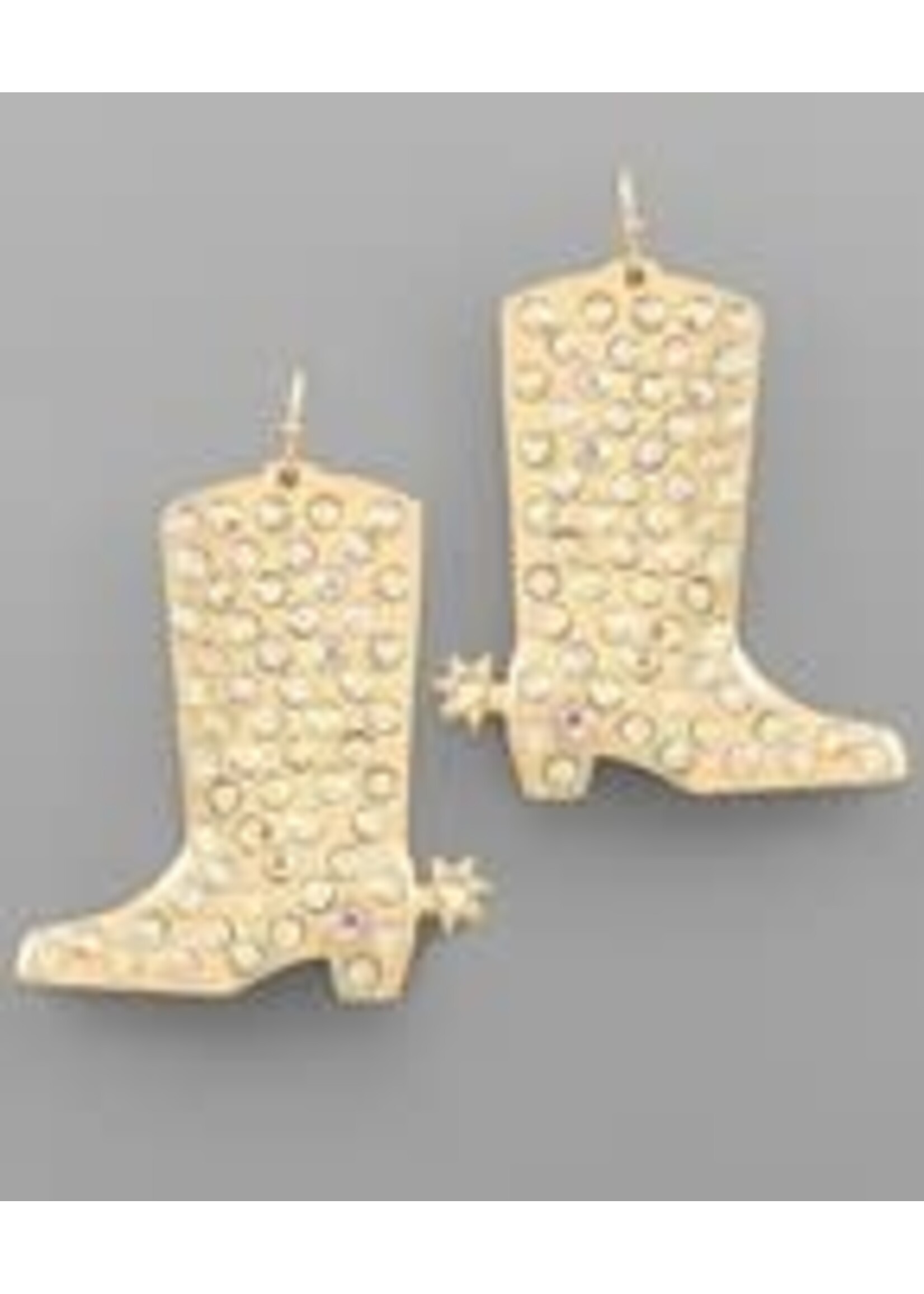 Rhinestone Cowgirl Boots Earrings
