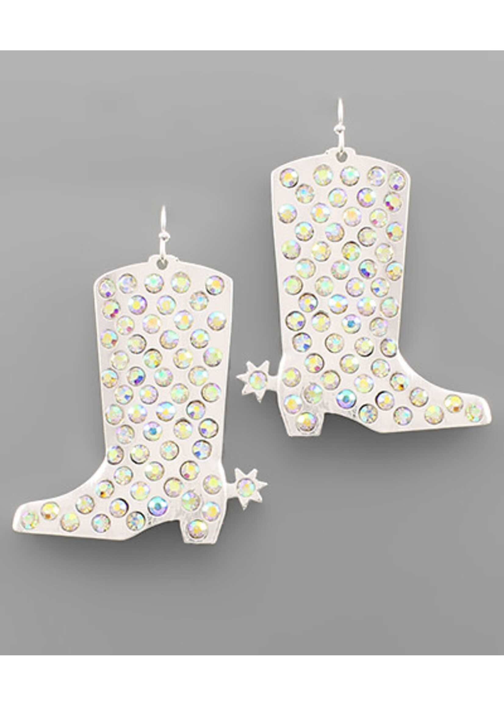 Rhinestone Cowgirl Boots Earrings