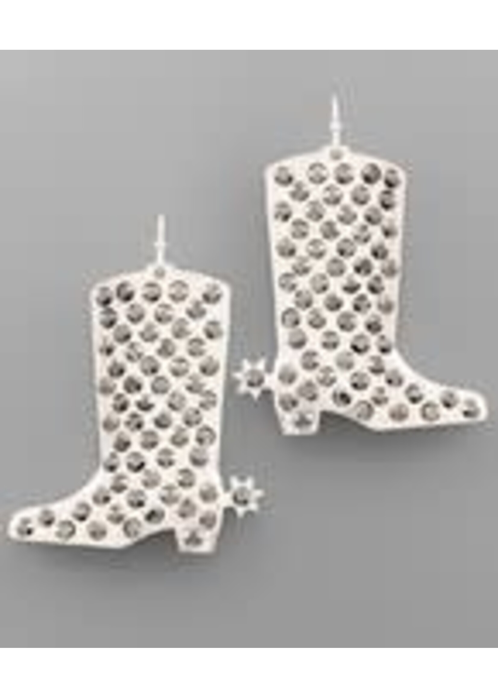Rhinestone Cowgirl Boots Earrings