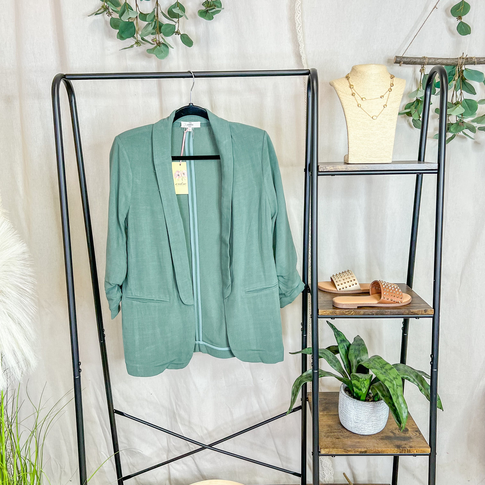 Totally On Trend Blazer The Cherry Lane Boutique