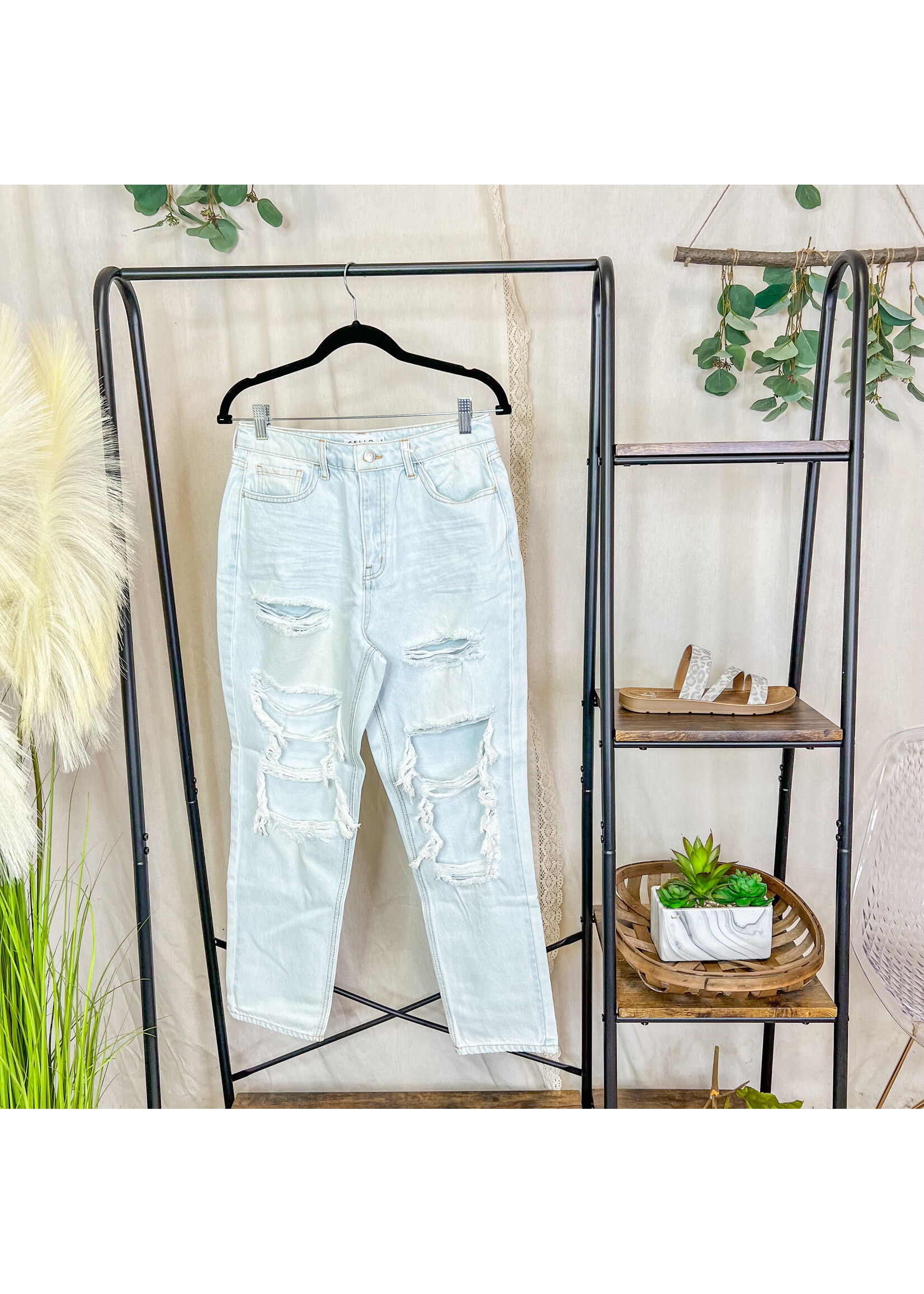 Handle My Own Distressed Jeans