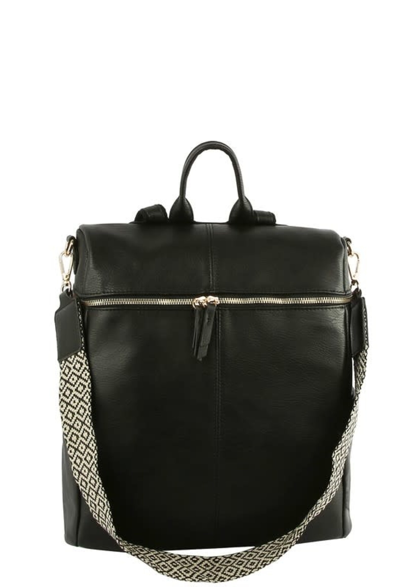 Angelle Smooth Zipper Backpack