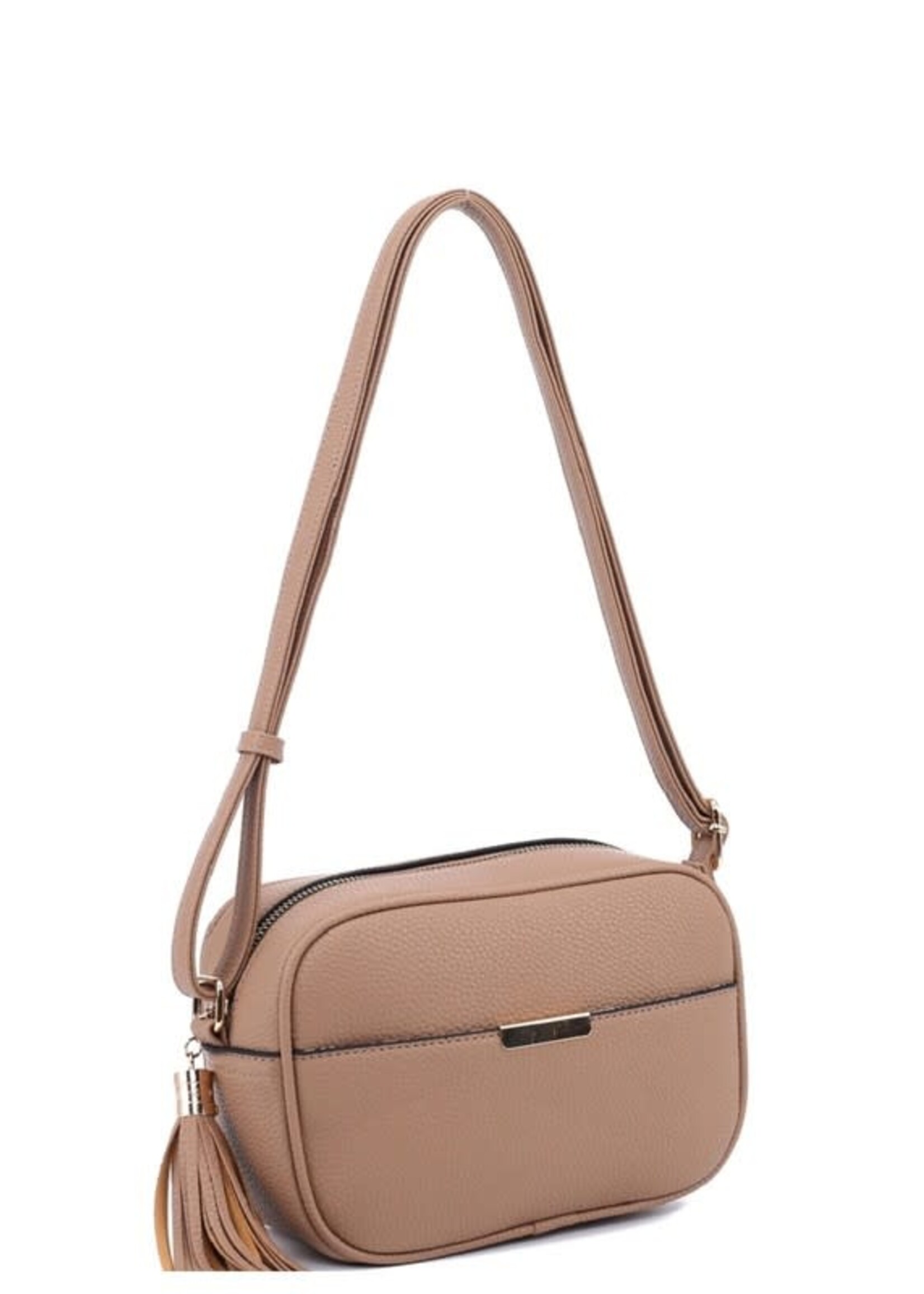 Morgan Tassel Accent Boxy Crossbody