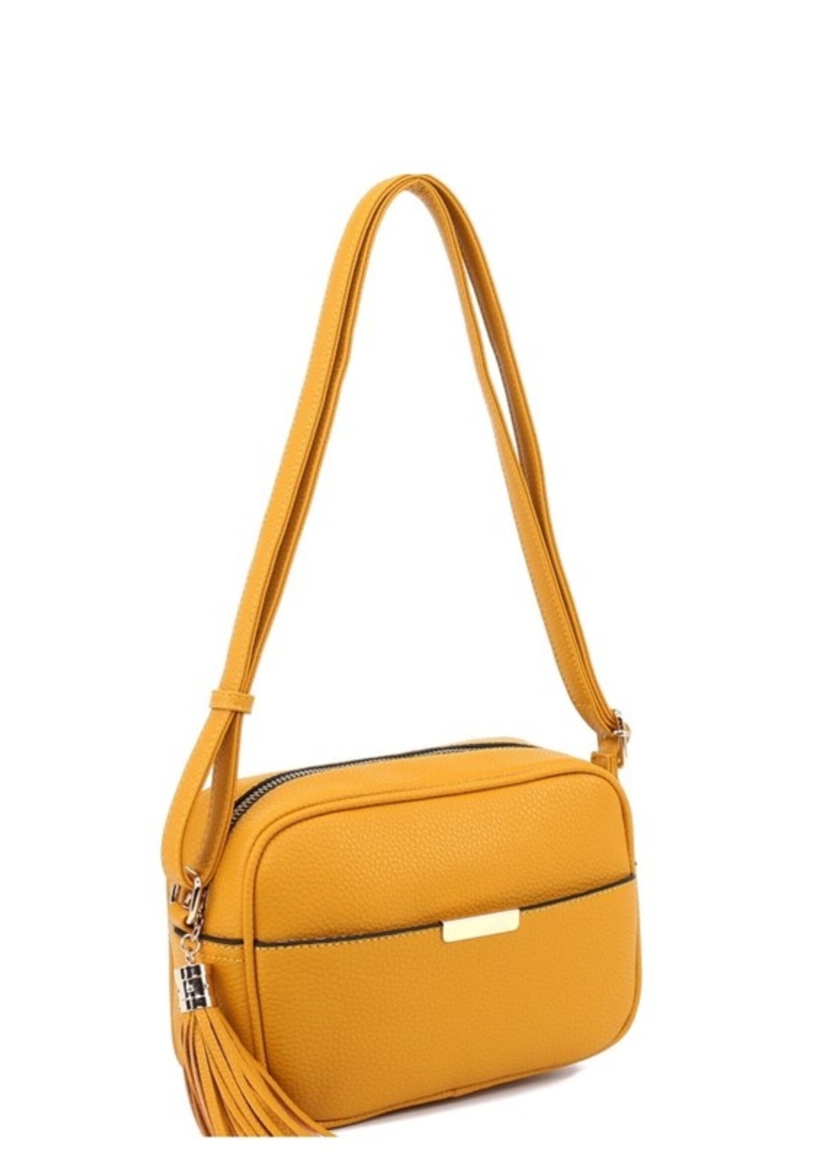 Morgan Tassel Accent Boxy Crossbody