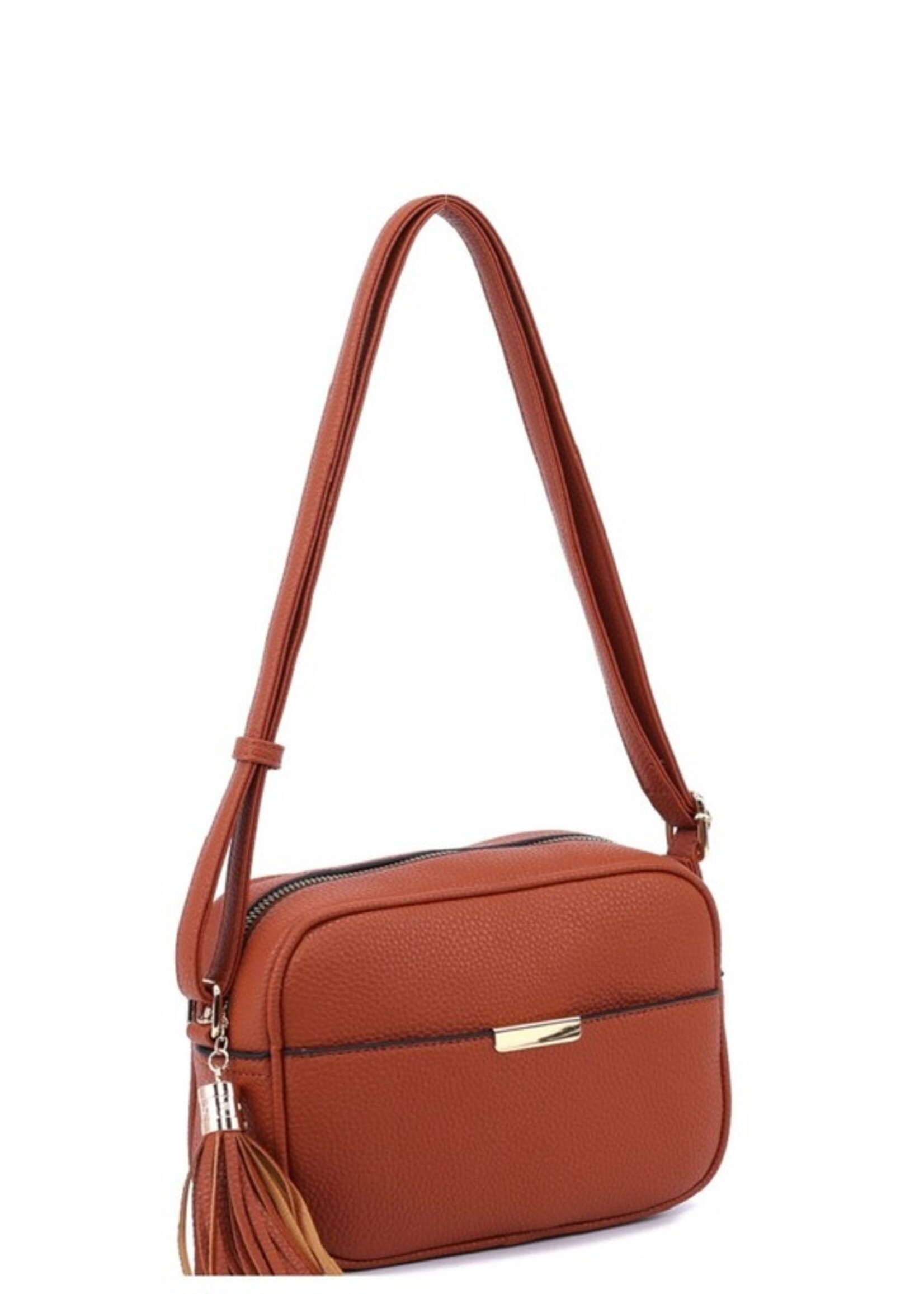 Morgan Tassel Accent Boxy Crossbody