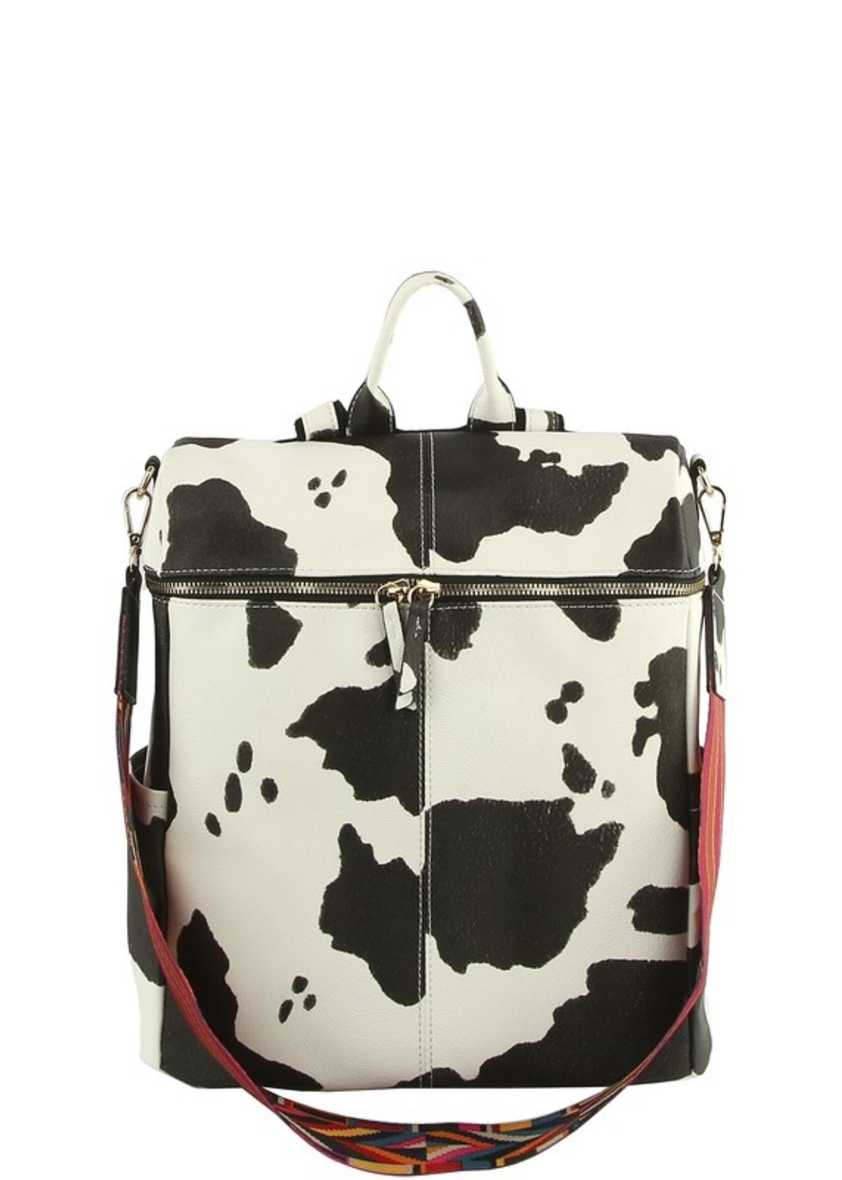 Angelle Smooth Zipper Backpack