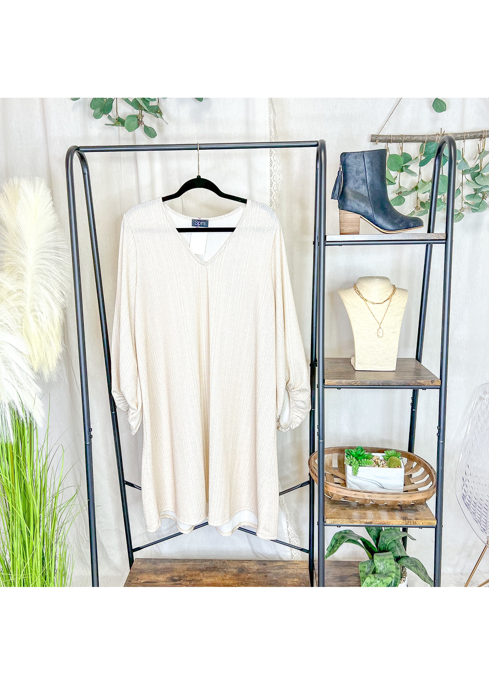 PL Pop The Bottles Bubble Sleeve Dress