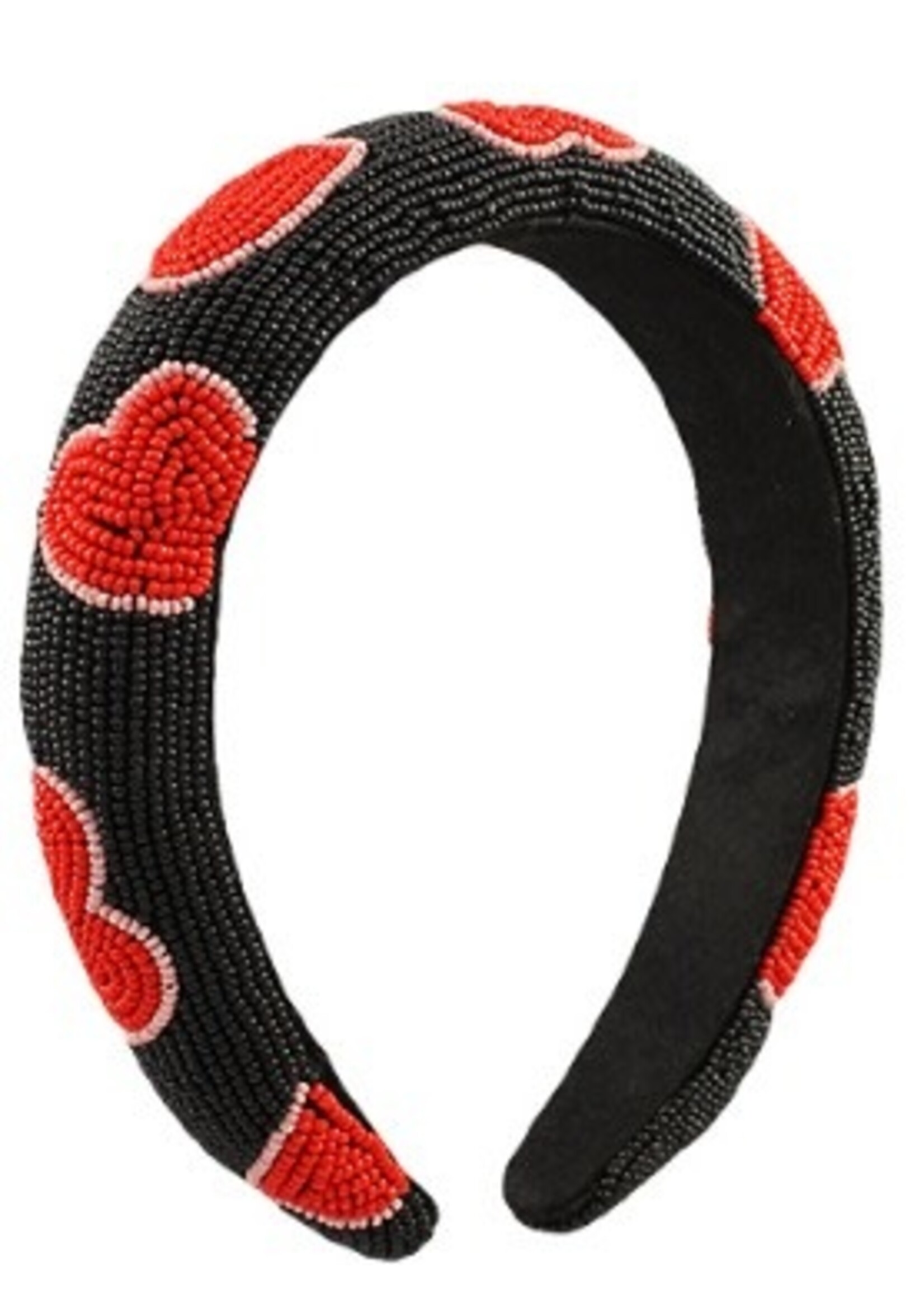 Beaded Heart Headband