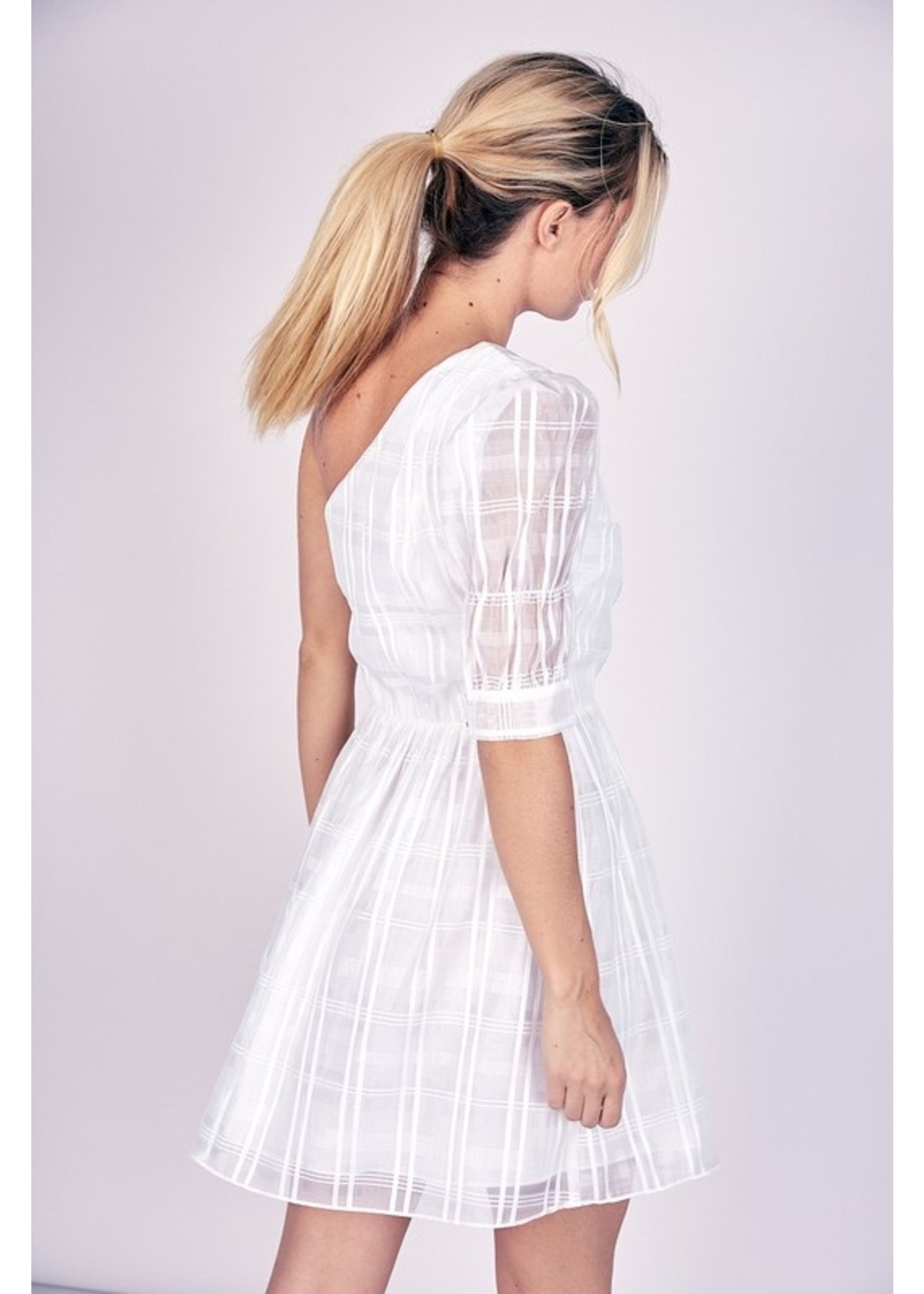 Bridal Bliss White One Shoulder Dress