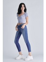 Grabbing Attention Frayed Hem Skinnies