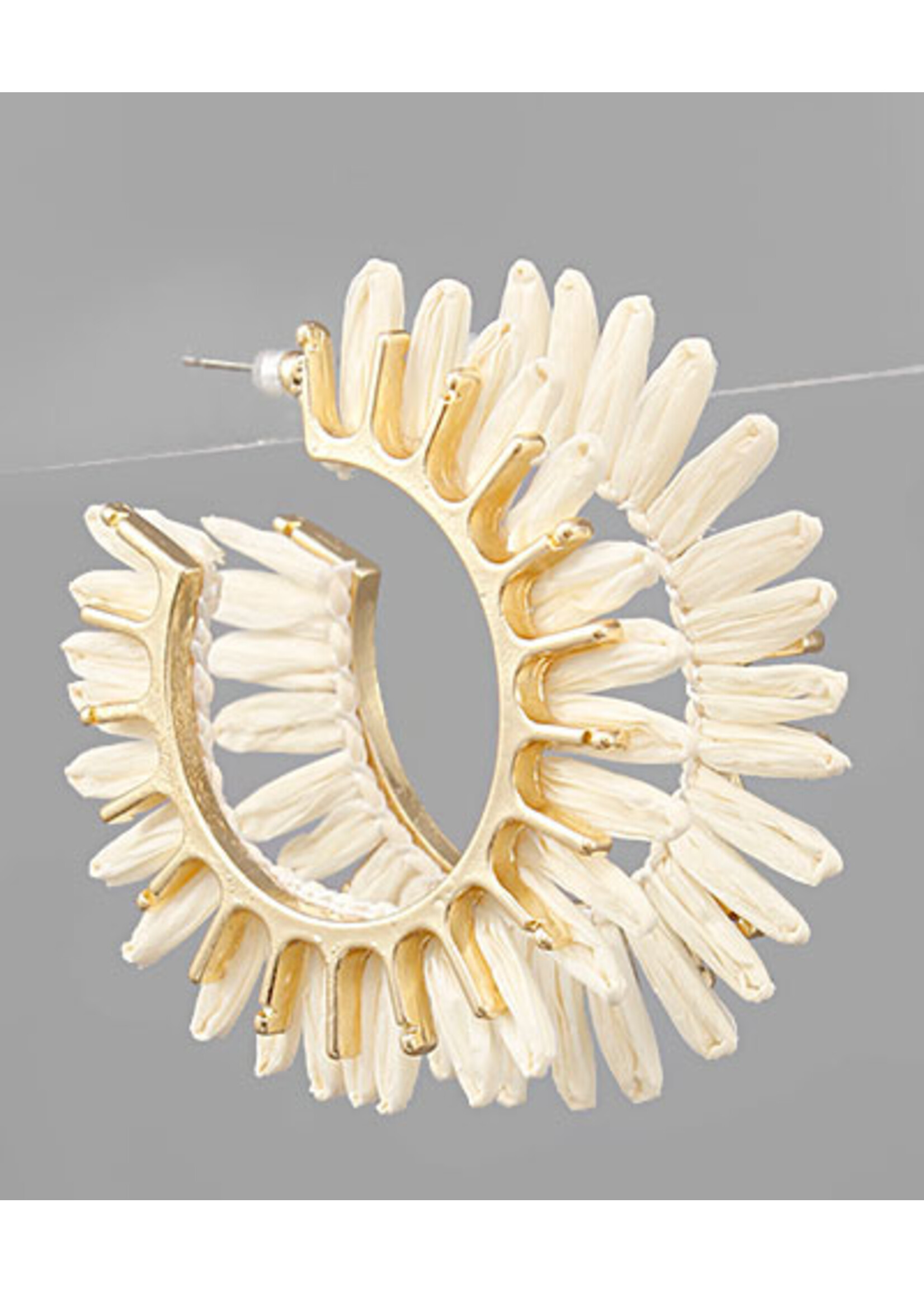 Raffia Trim Burst EAR