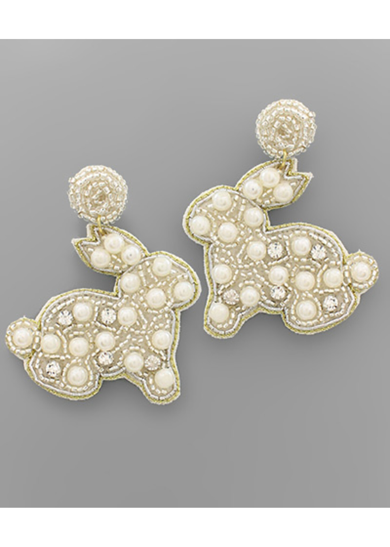 Pearl & Bead Rabbit EAR 2966