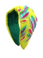 Sequin Feather Headband
