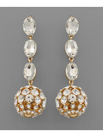 Crystal Ball Dangle EAR