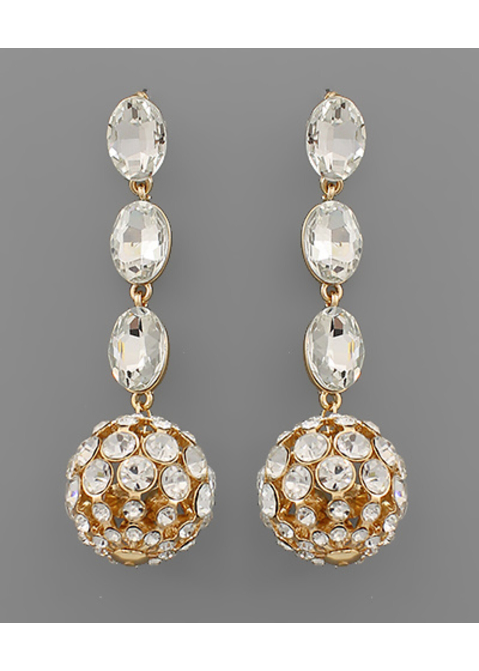 Crystal Ball Dangle EAR