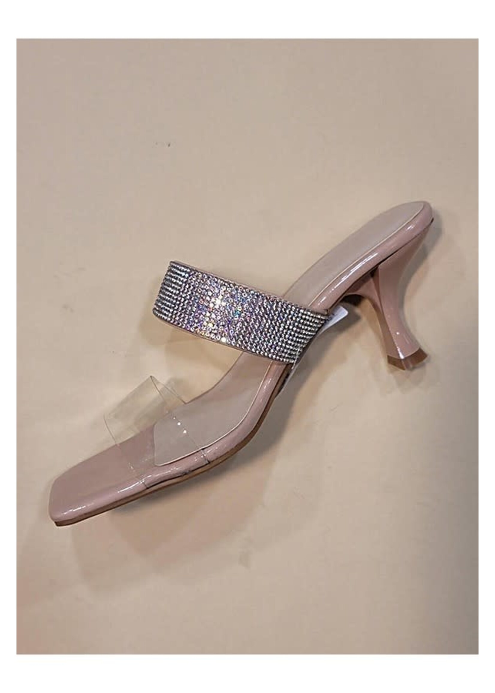 Align 2 Strap Heel w/ Rhinestones