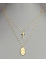 Saint Mary & Cross Choker