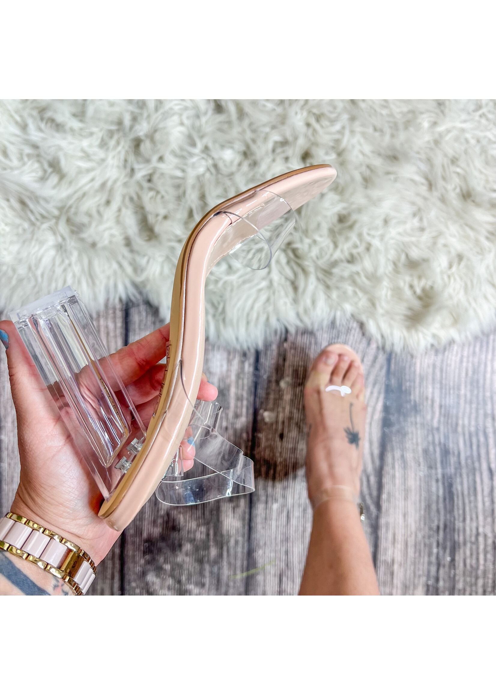 Lavish Lifestyle Clear Heels