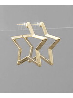 Metalic Star Hoop EAR
