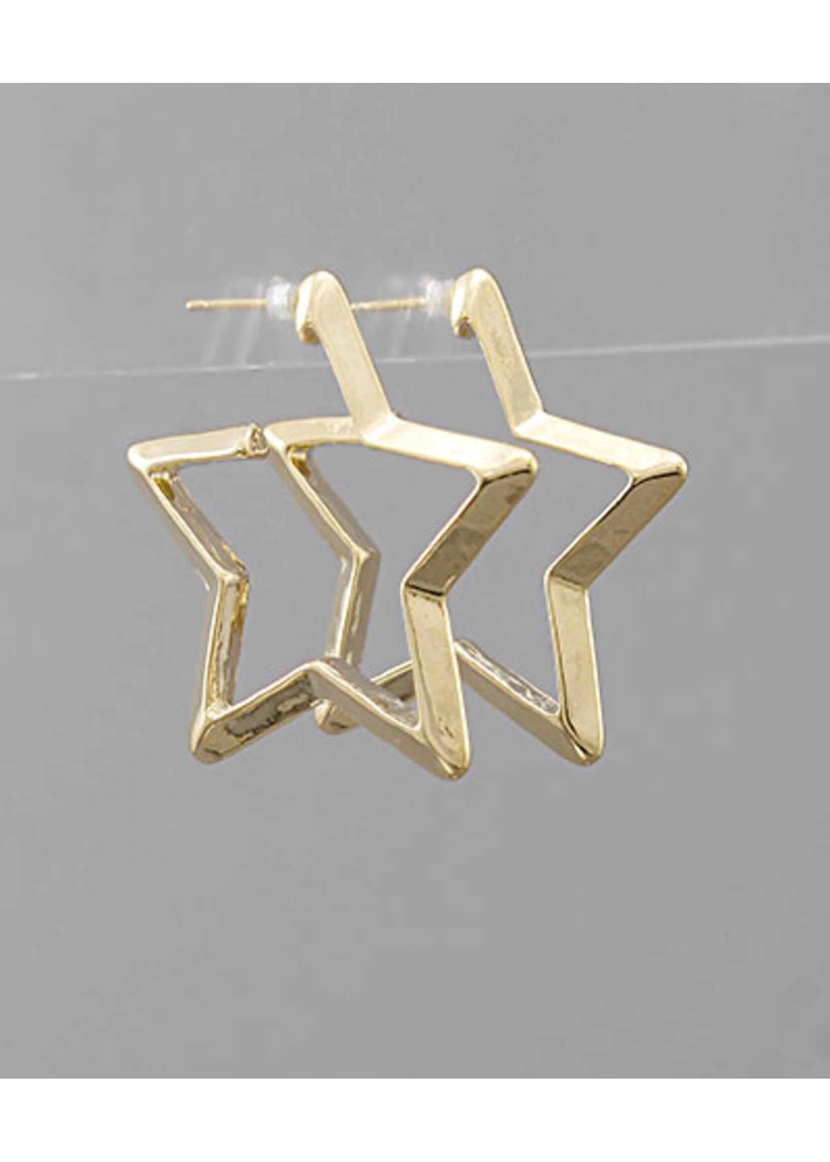 Metalic Star Hoop EAR