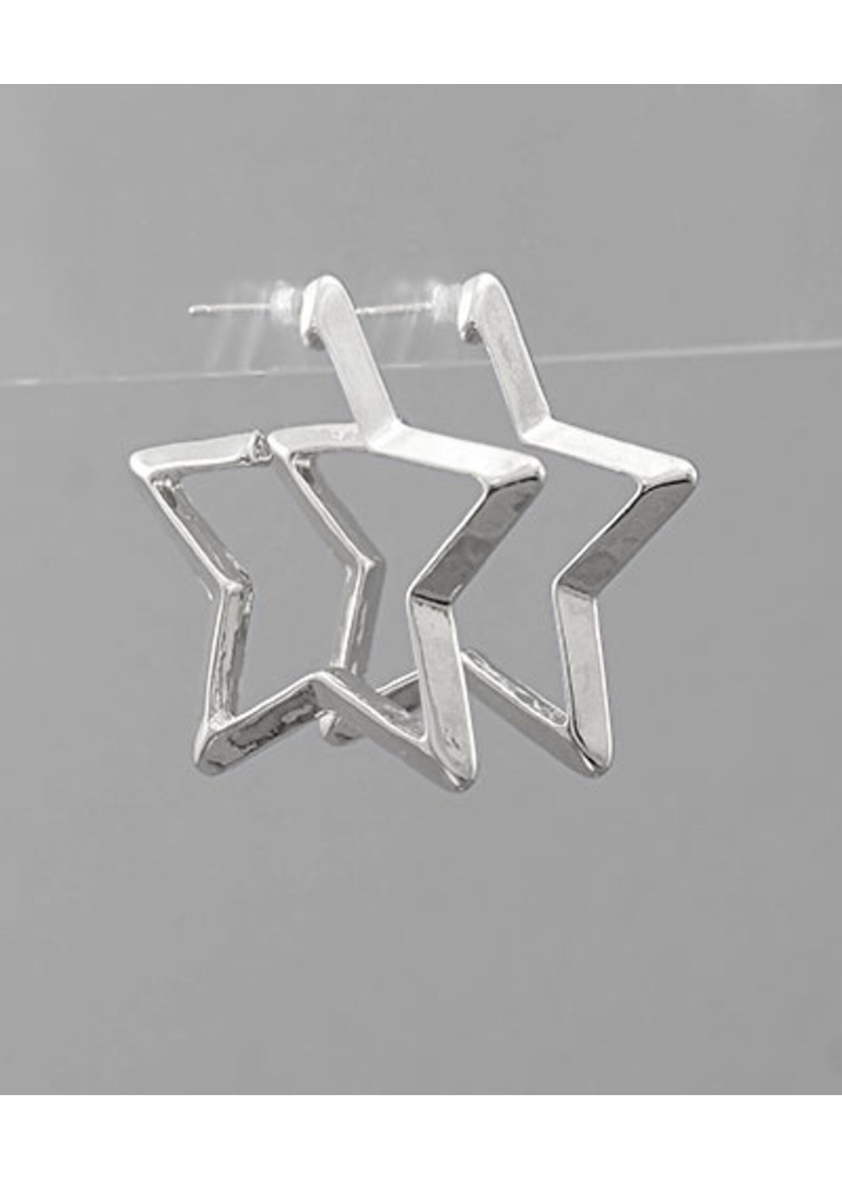 Metalic Star Hoop EAR
