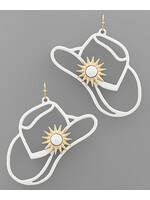 Metal Cowboy Hat EAR