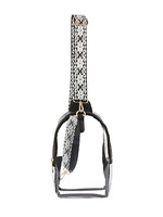 Woven Strap Clear Sling Bag