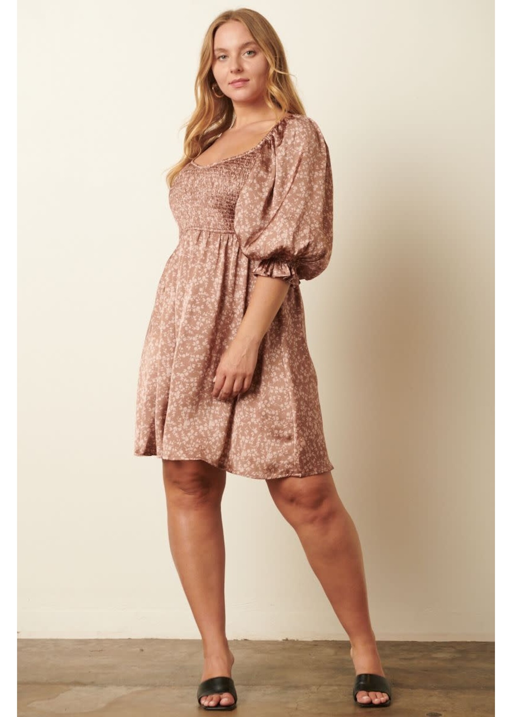 Curves Autumn In The Air Floral Dress