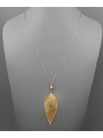 Leaf Shape Long Necklace