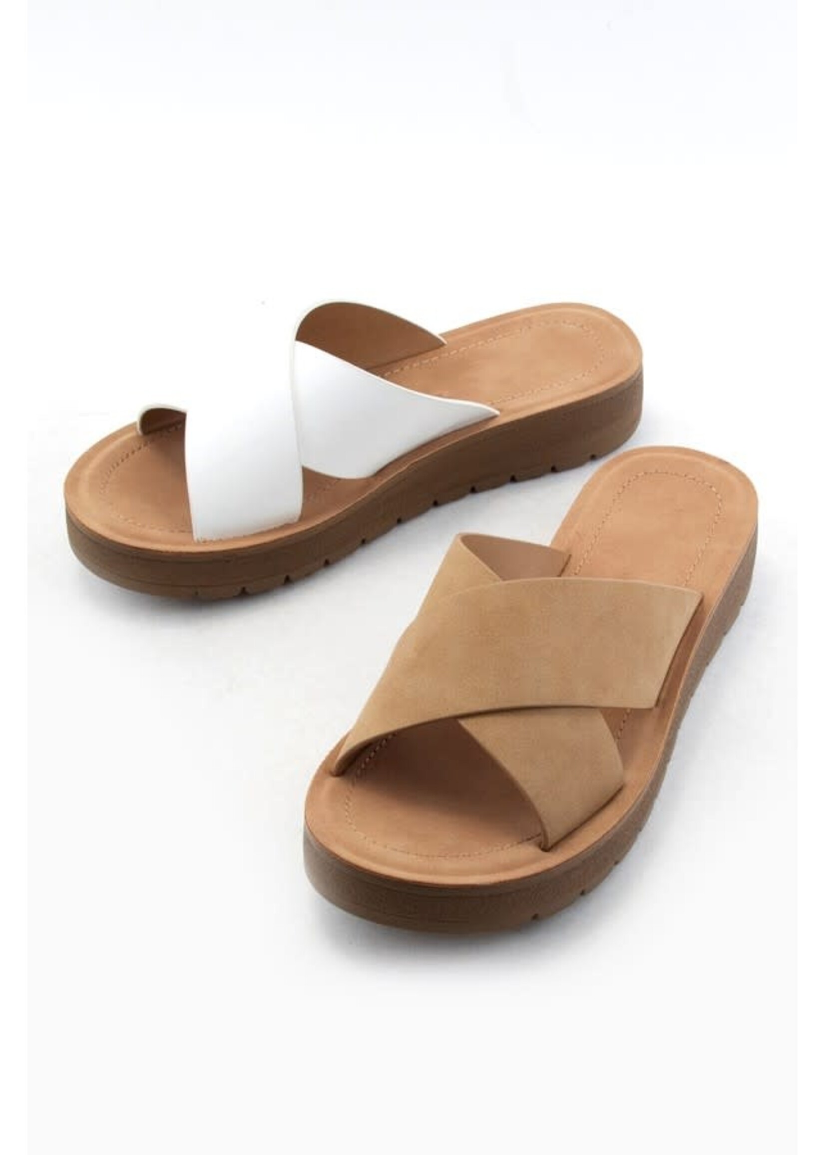 Lucy Cross Strap Sandal