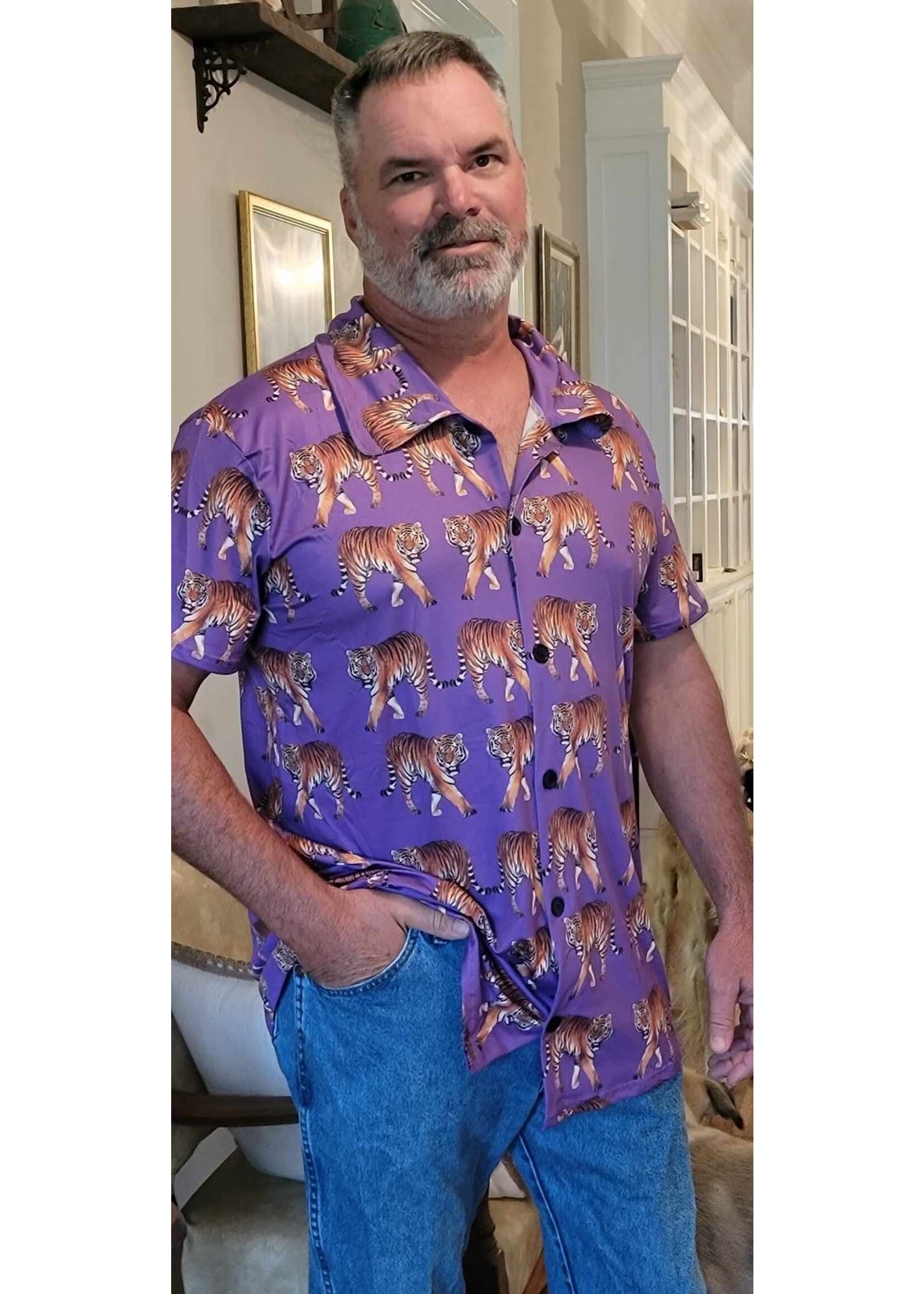 Southern Chicks Tiger Bowling Shirt